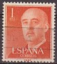 Spain 1955 General Franco 1 PTA Rojo Edifil 1153. Spain 1955 1153 Franco usado. Subida por susofe